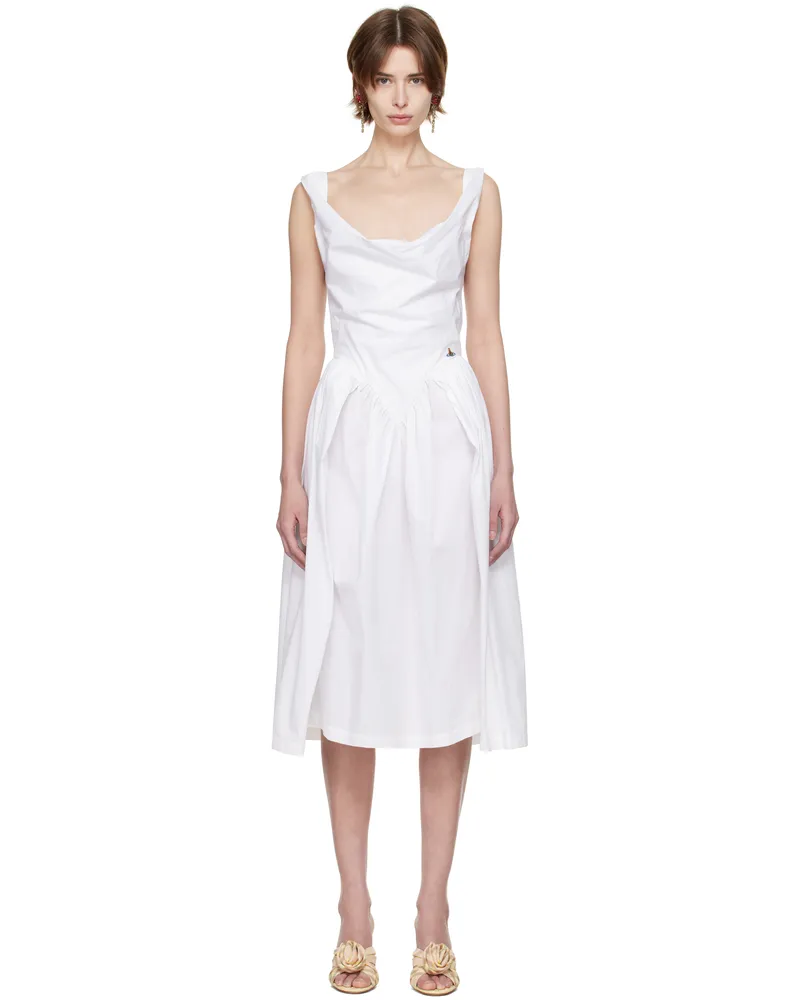 Vivienne Westwood White Sunday Midi Dress A401