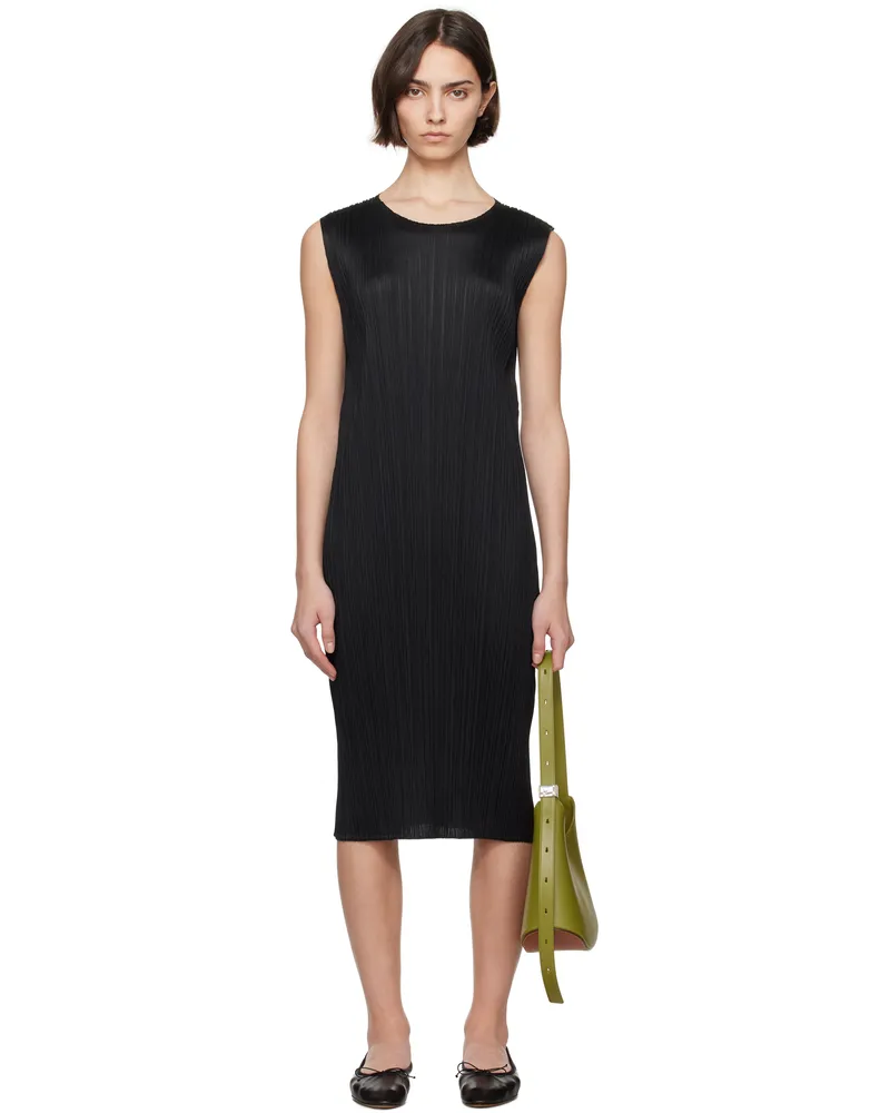 Issey Miyake Black Monthly Colors April Midi Dress 15