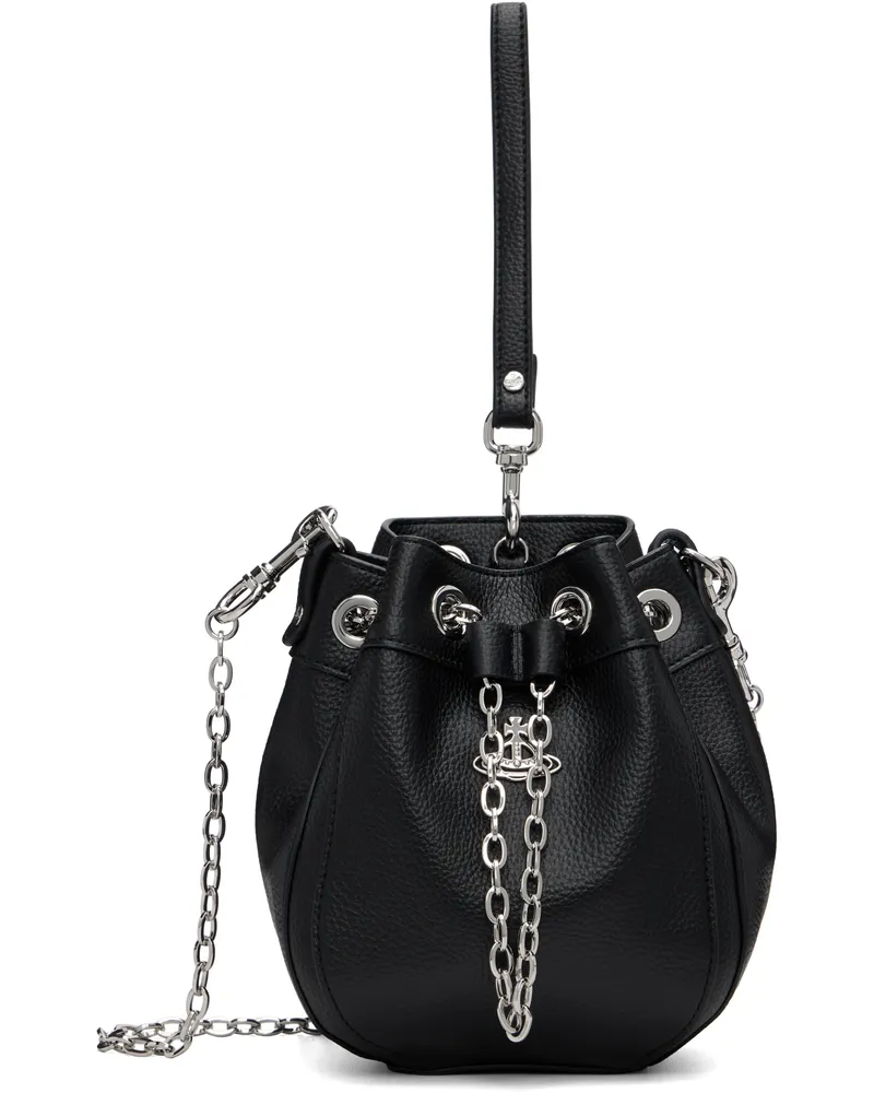 Vivienne Westwood Black Chrissy Small Bucket Bag N403