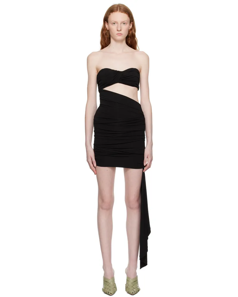 OFF-WHITE Black Strapless Minidress Black
