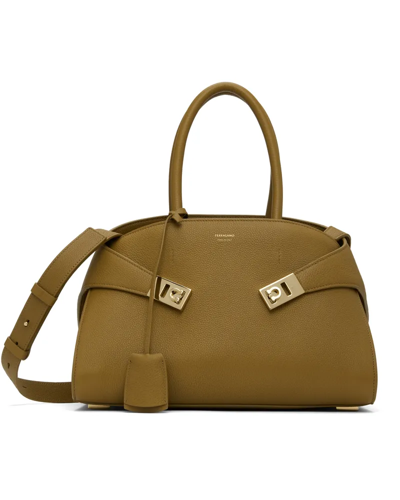 Ferragamo Brown Hug M Bag 029