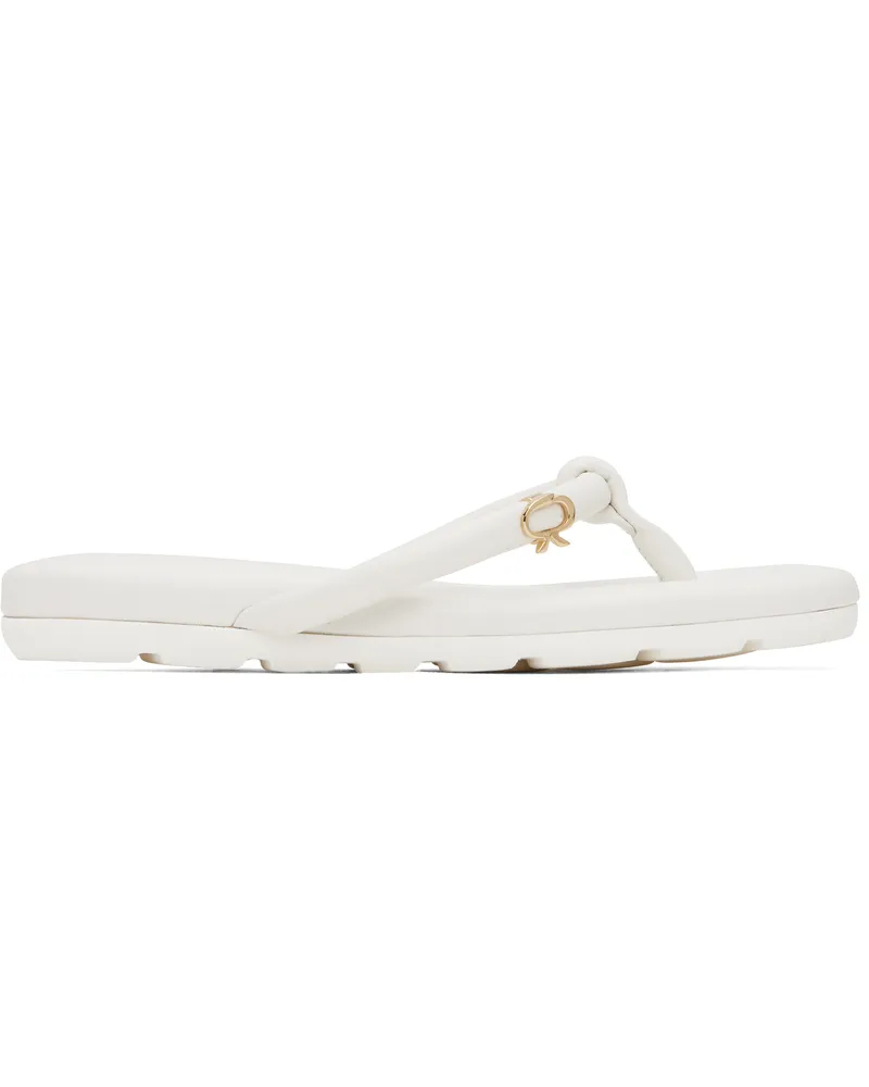 Gianvito Rossi White Fiji Nappa Sandals White