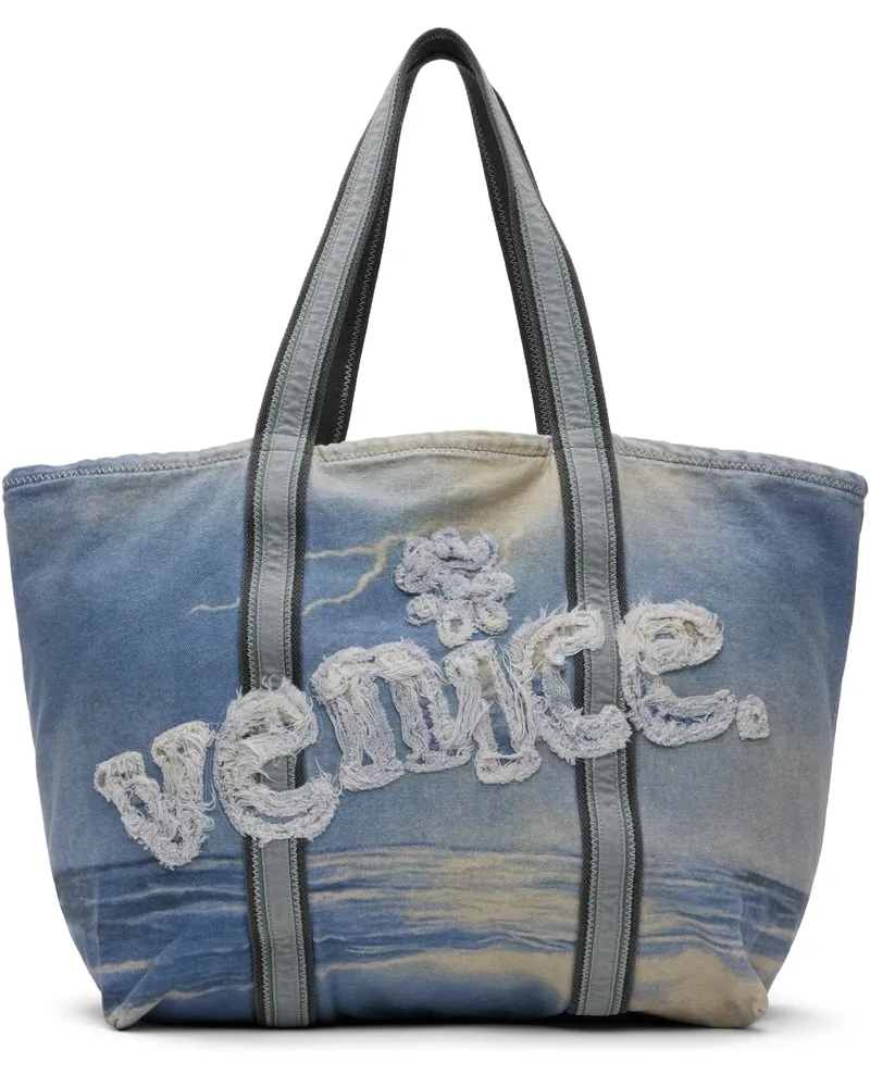 ERL Blue 'Venice' Tote Storm