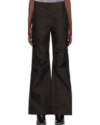 Our Legacy Brown Peak Trousers Black