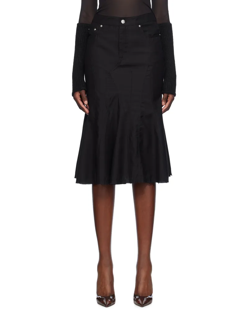 Miaou Black Gaudi Midi Skirt Black