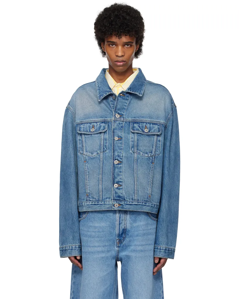 Jacquemus Blue 'The denim de-Nîmes' Denim Jacket 33c