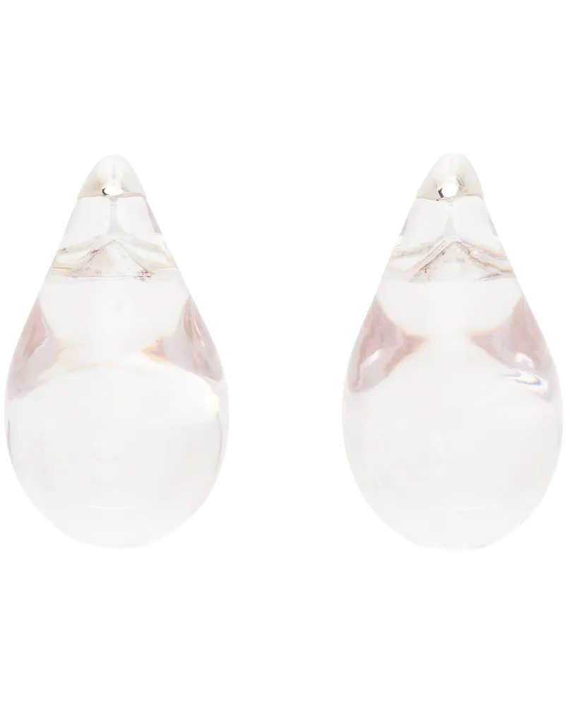 Bottega Veneta Transparent Drop Earrings 8340