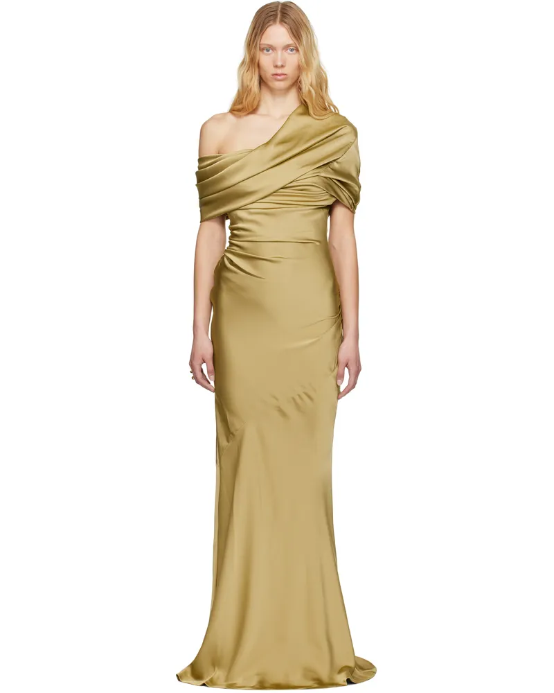 Entire Studios Green Sleeveless Bound Maxi Dress Viridian