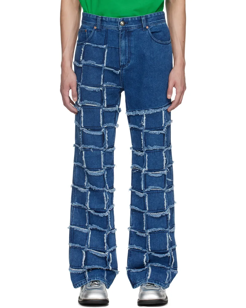 Andersson Bell Blue New Patchwork Jeans Washed