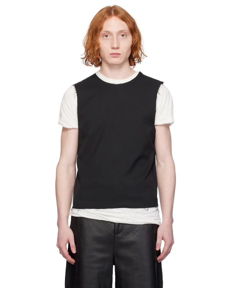 Entire Studios Black Tell Tank Top Blackwool