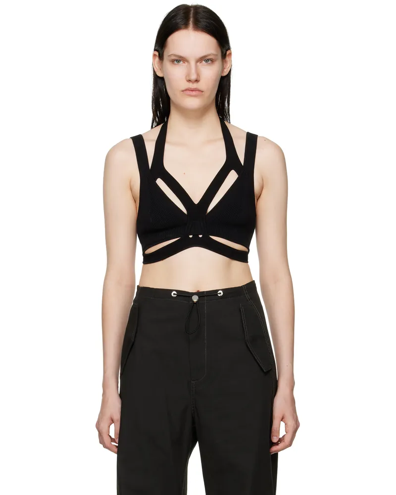Dion Lee Black Interlink Tank Top Black