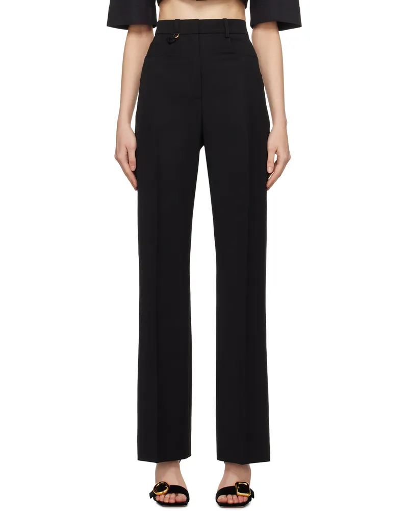 Jacquemus Black Les Classiques 'Le Pantalon Sauge' Trousers 990