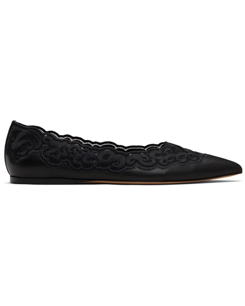 Gabriela Hearst Black Ziva Ballerina Flats Blk