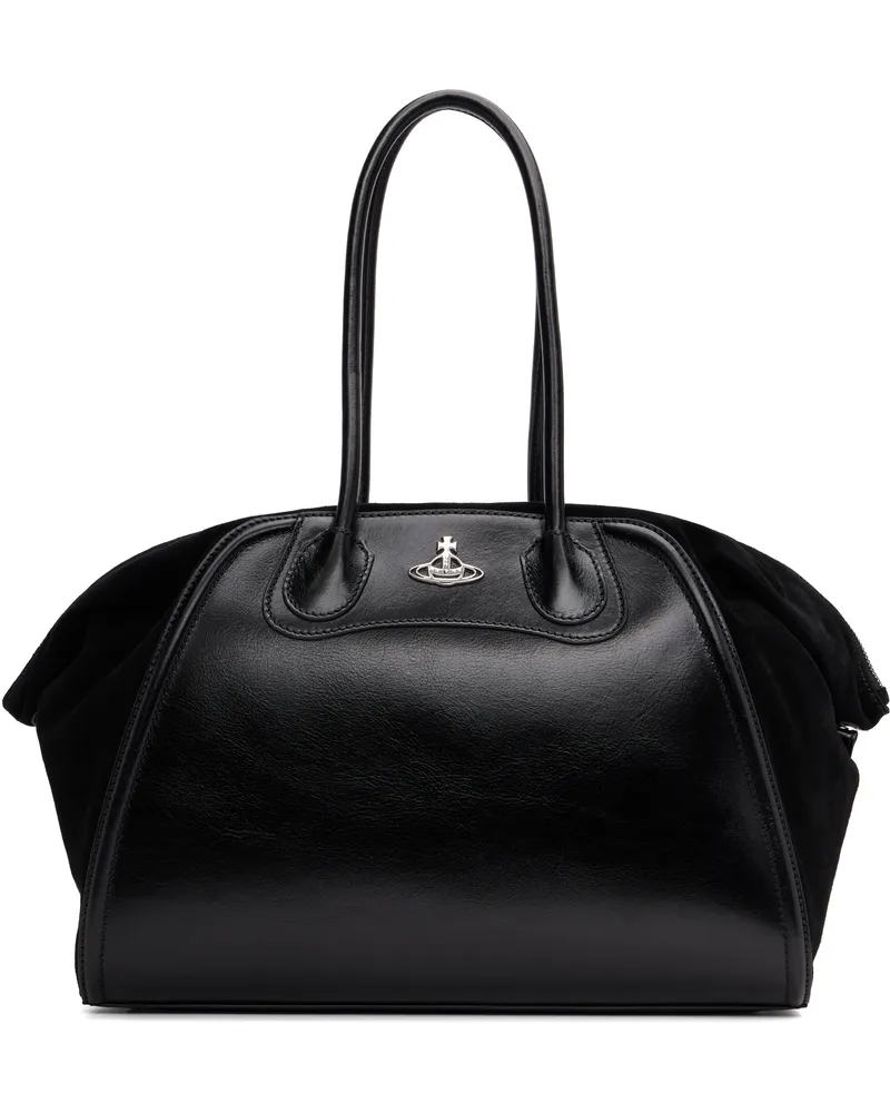Vivienne Westwood Black Shirley Holdall Tote N401