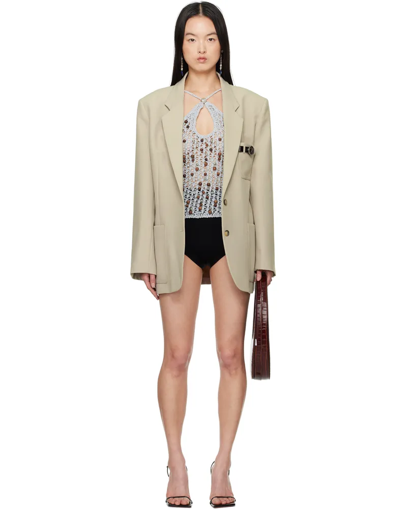 COPERNI Beige Belted Pocket Tailored Blazer Beige