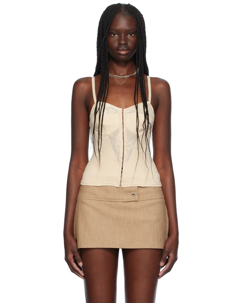 Miaou Beige Liana Tank Top Tan