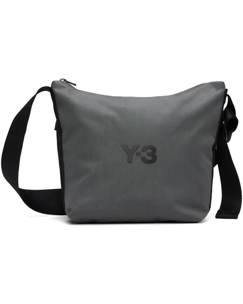 Y-3 Black 'Y-3' Small Crossbody Bag Granit