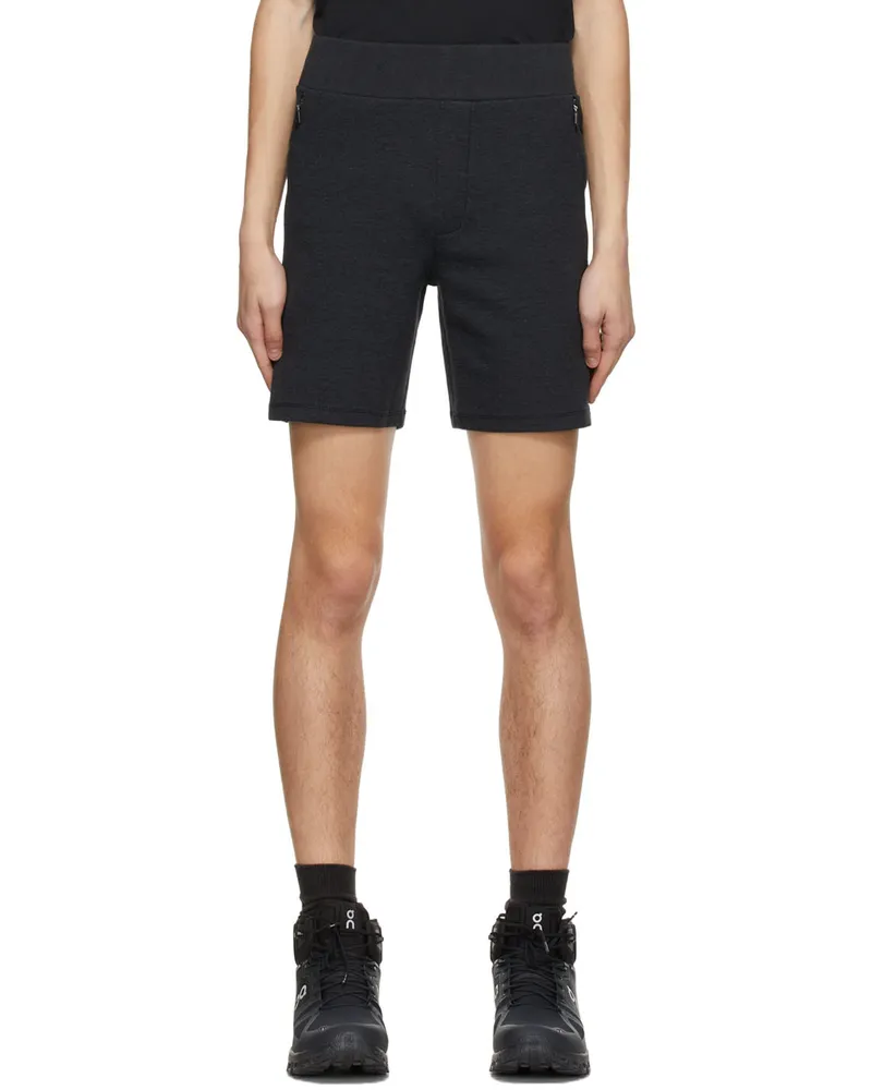 JACQUES Black Signature Jogger Shorts Midnight