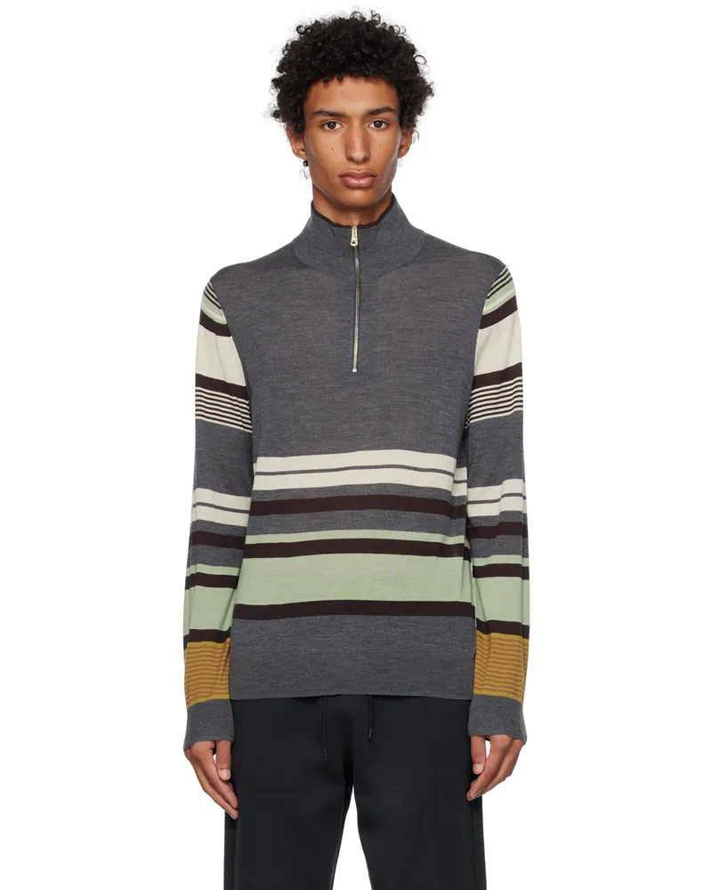 Paul Smith Gray Stripe Sweater 76