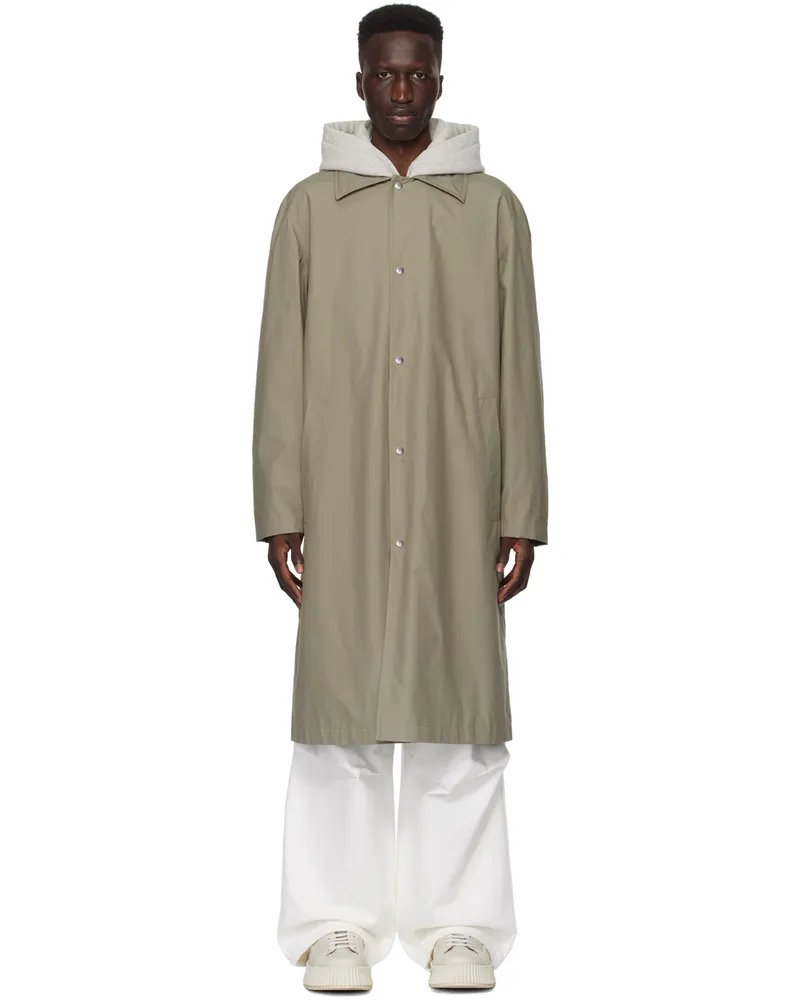 Jil Sander Green Printed Coat 317