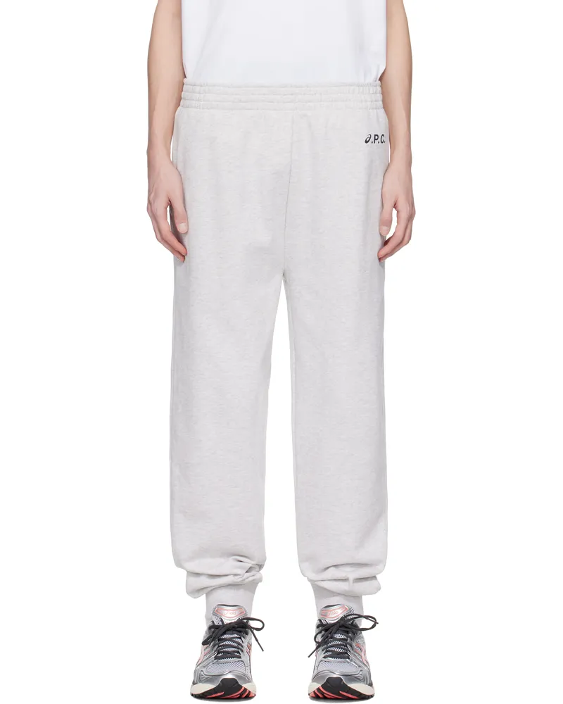 A.P.C. Gray ASICS Edition Hill Sweatpants Plb