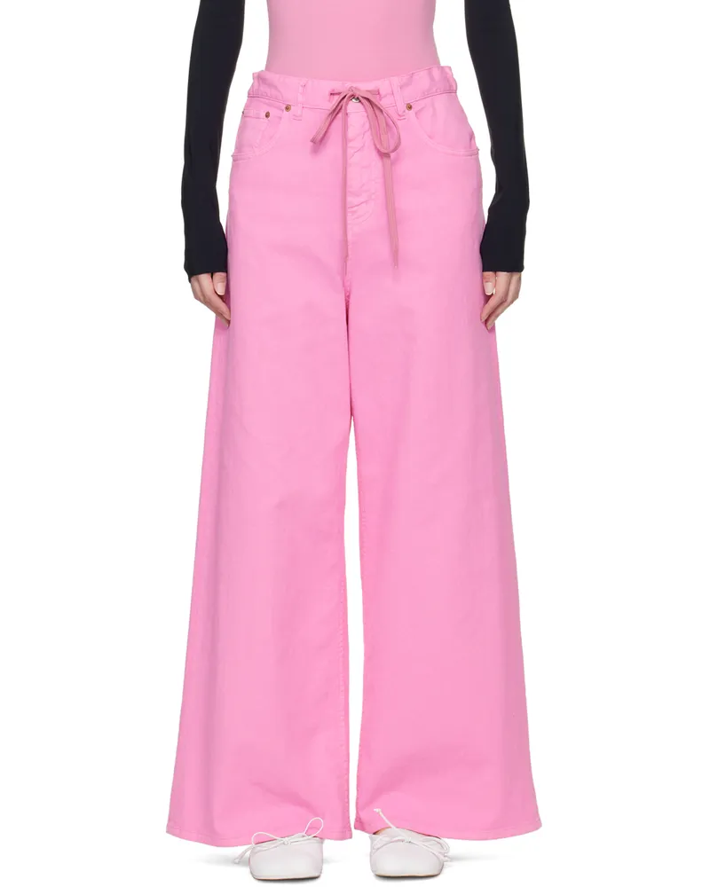 Maison Margiela Pink Drawstring Jeans 243
