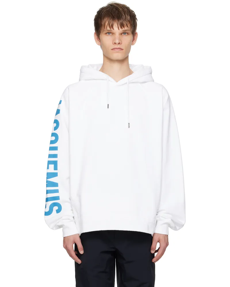 Jacquemus White La Casa 'Le hoodie Typo' Hoodie 010