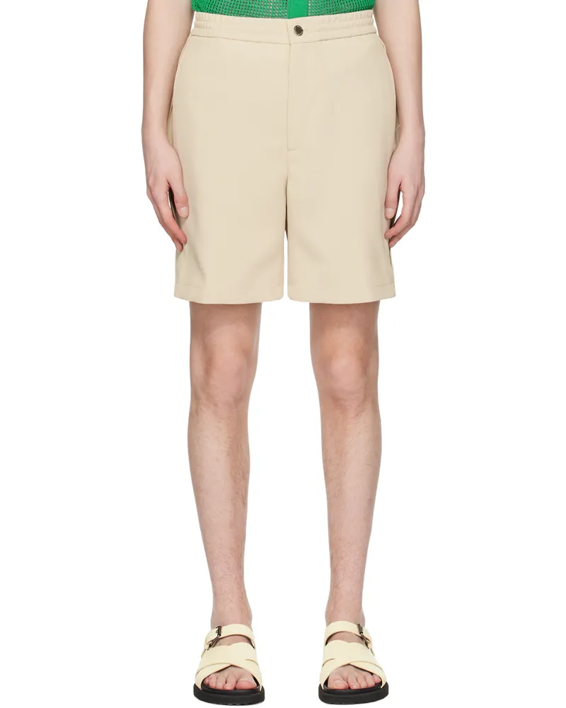 SOLID HOMME Beige Four-Pocket Shorts 623e