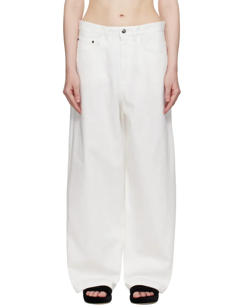Maria Mcmanus White Massive Jeans Snow