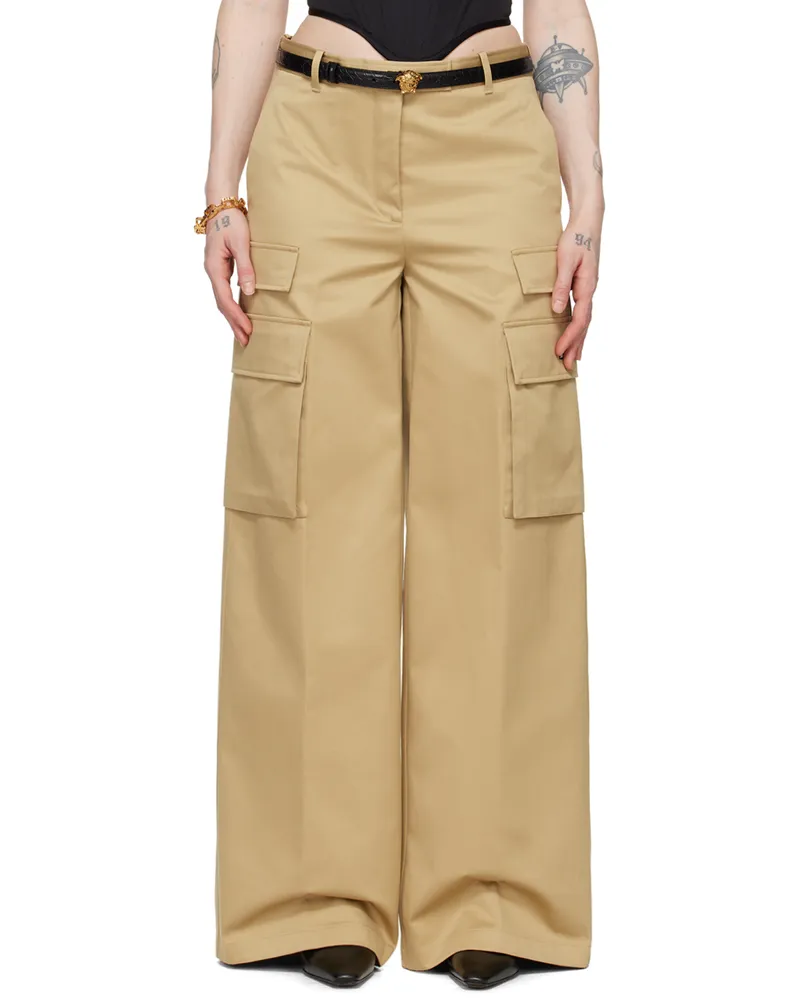 Versace Beige Informal Trousers 1kd40-sand