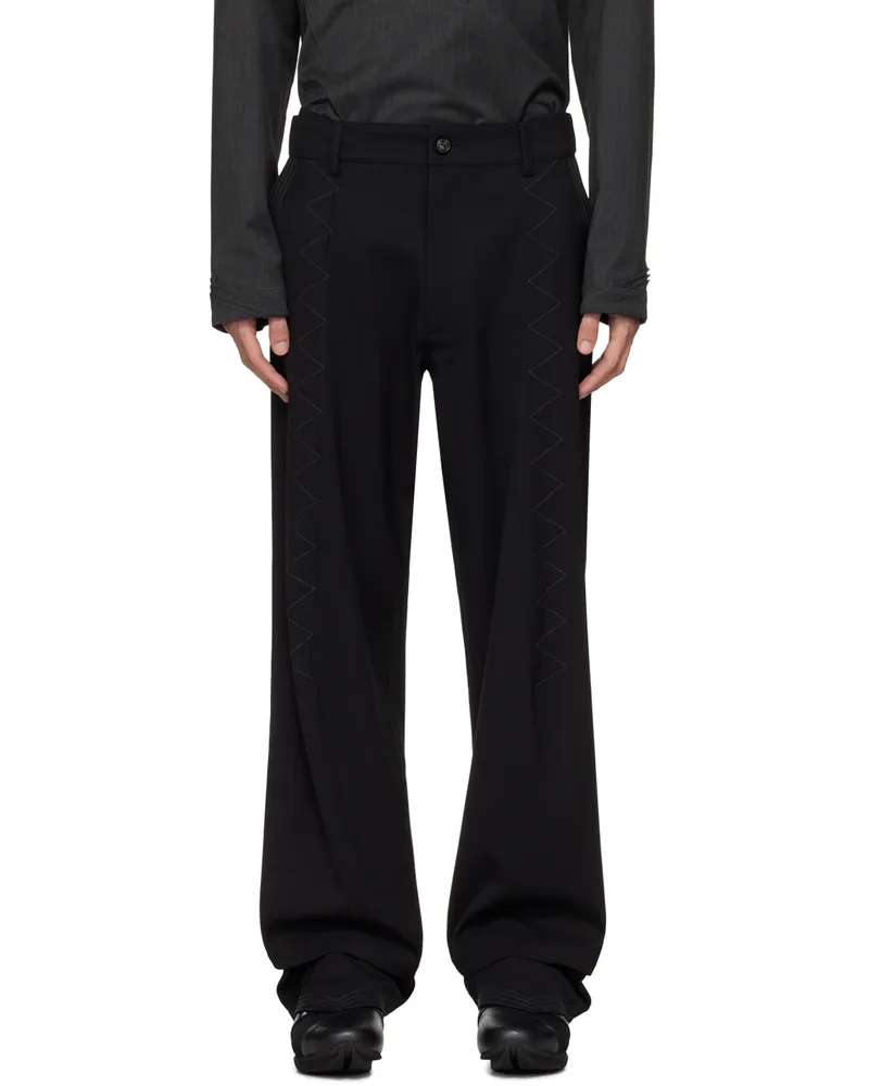 KIKO KOSTADINOV Black Jacklight Trousers Crow