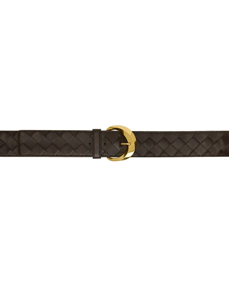 Bottega Veneta Brown Essential Twist Belt 2190