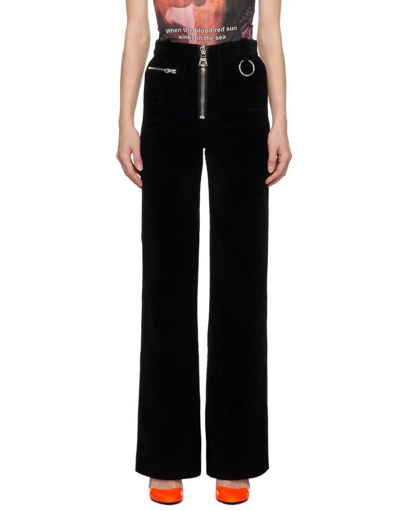 Meryll Rogge Black O-Ring Trousers Black
