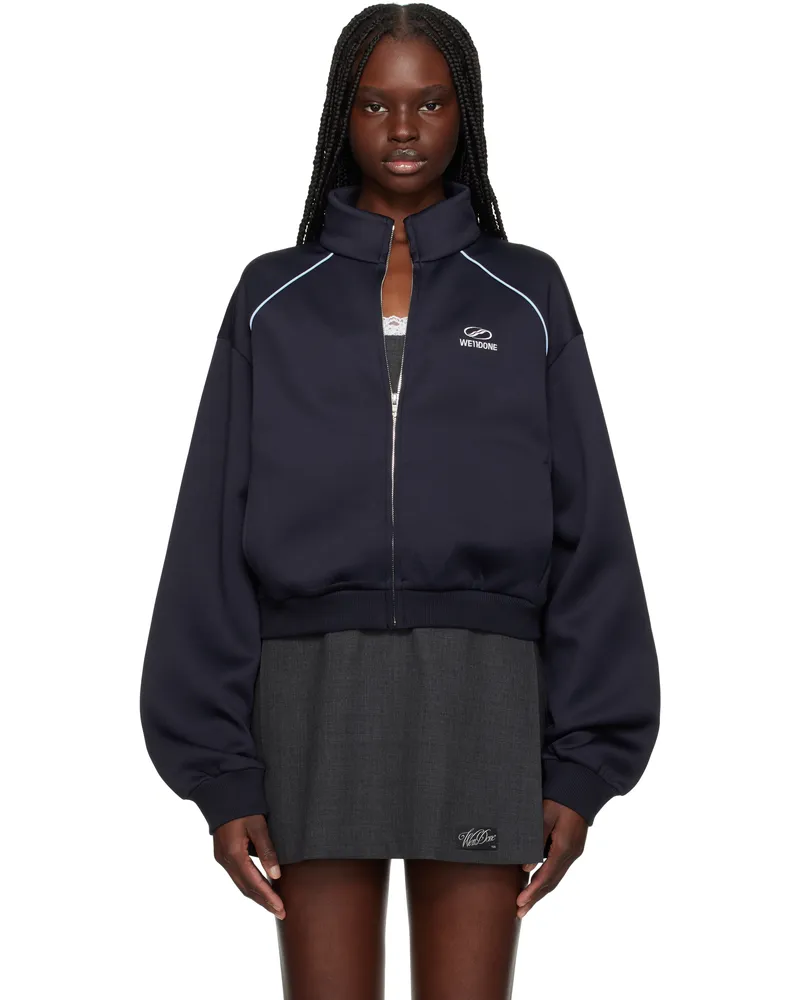 WE 11 DONE Navy Sporty Selldone Track Jacket Navy