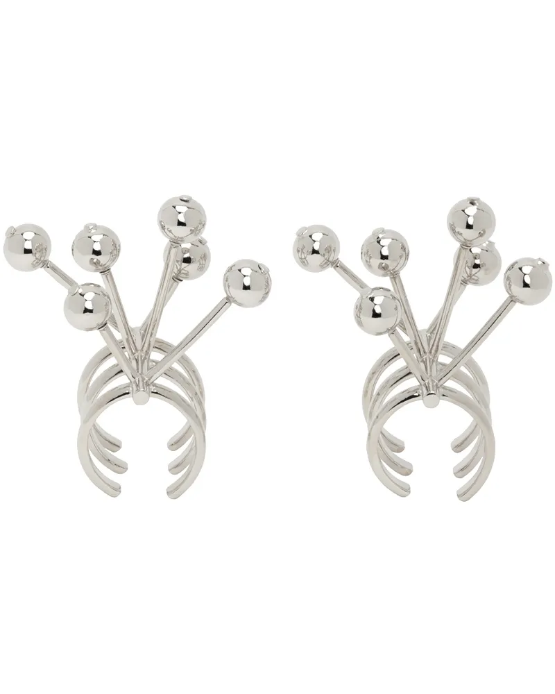 Hugo Kreit Silver Wishbone Ring Set Silver