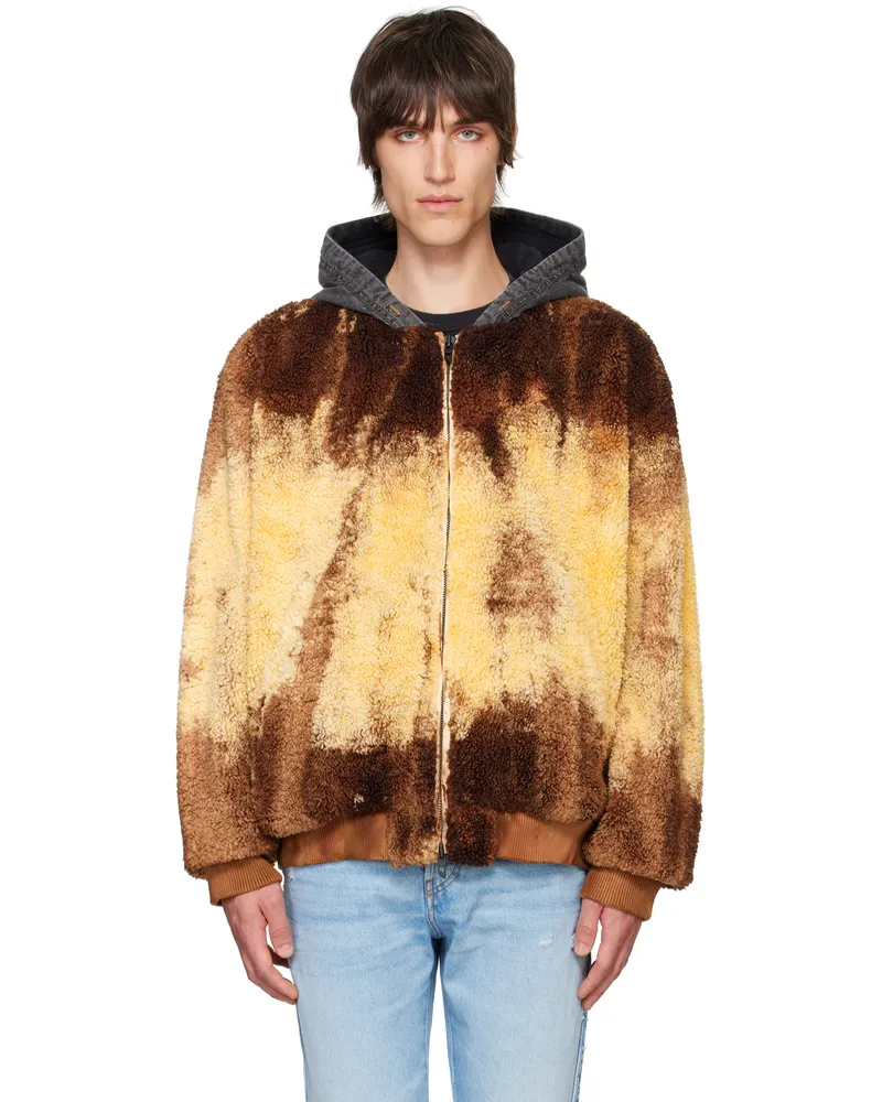 Diesel Brown & Yellow S-Depla Jacket 7es