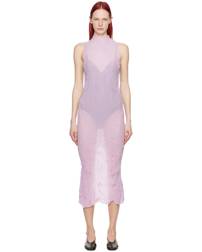 Gabriela Coll Garments Purple No.265 Maxi Dress Mauve