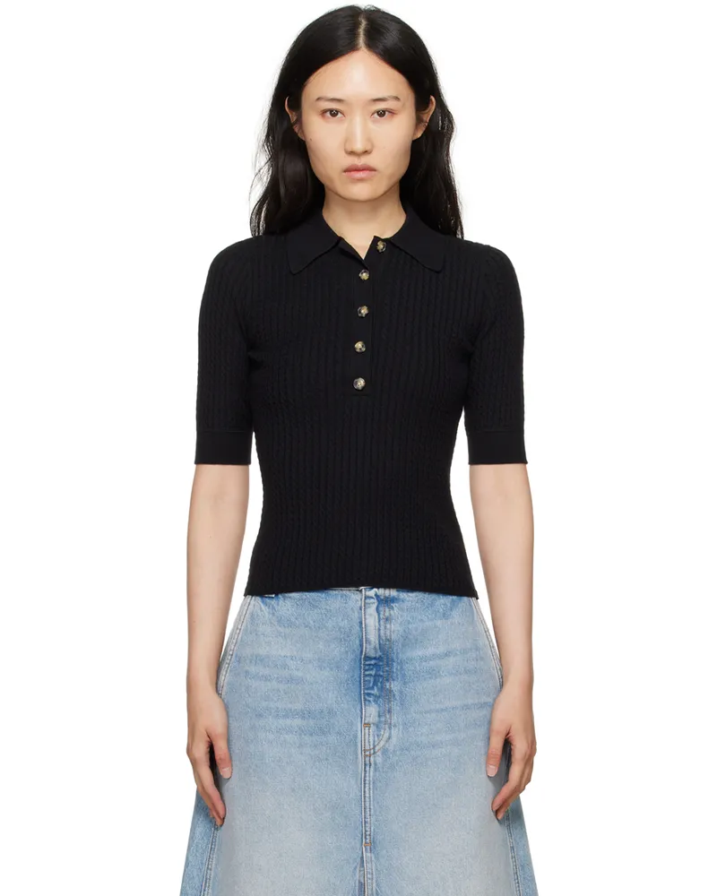 Proenza Schouler Black Proenza Schouler White Label Sera Polo 001