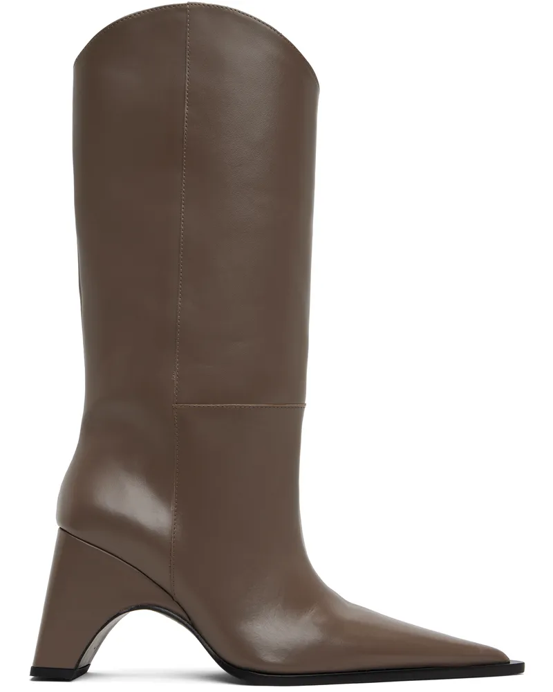 COPERNI Taupe Cowboy Bridge Tall Boots Brown