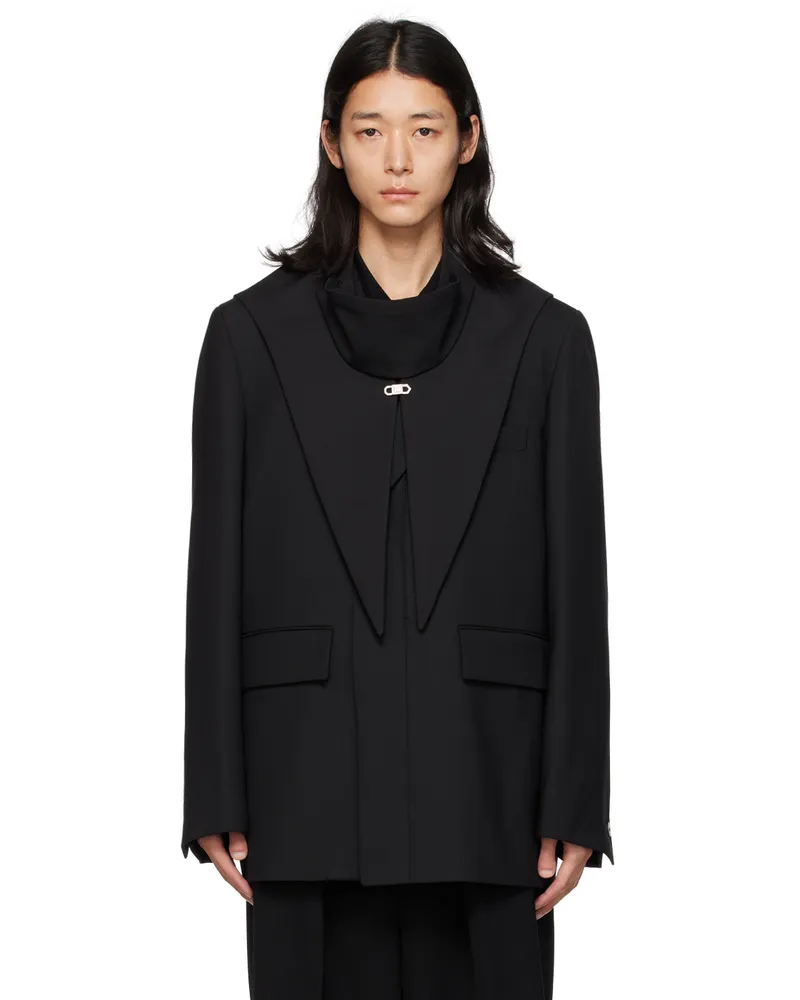 Wooyoungmi Black Single Breasted Blazer Black