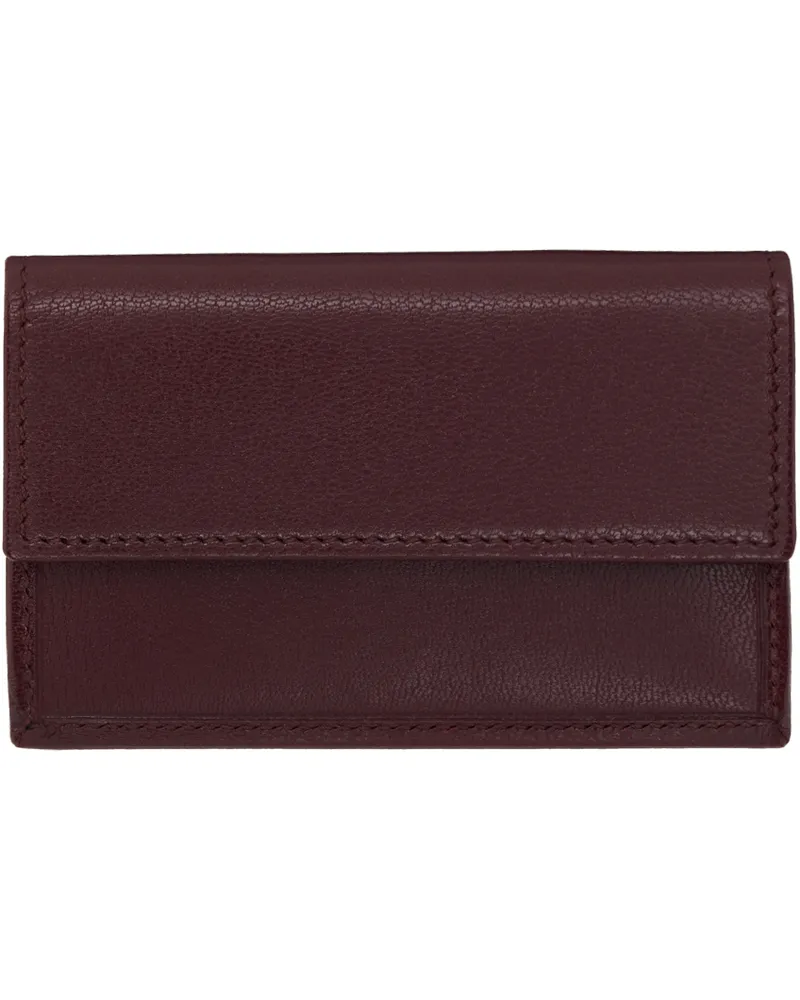 The Row Burgundy Two Card Holder Arpld