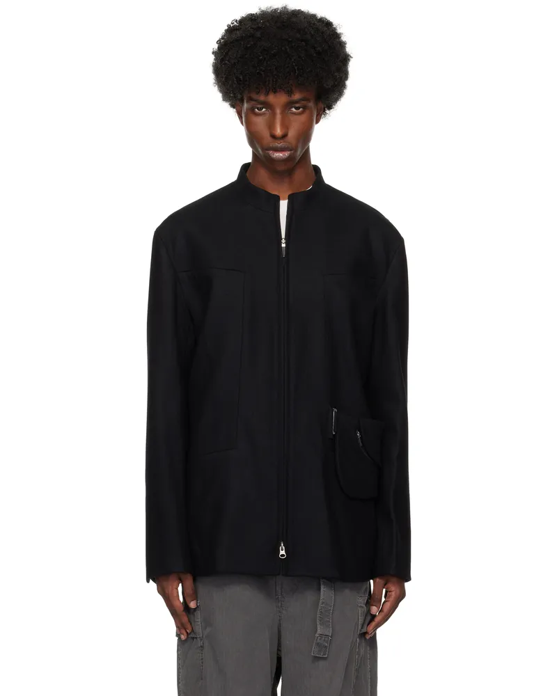 Hyein Seo Black Suit & Waist Bag Jacket Black