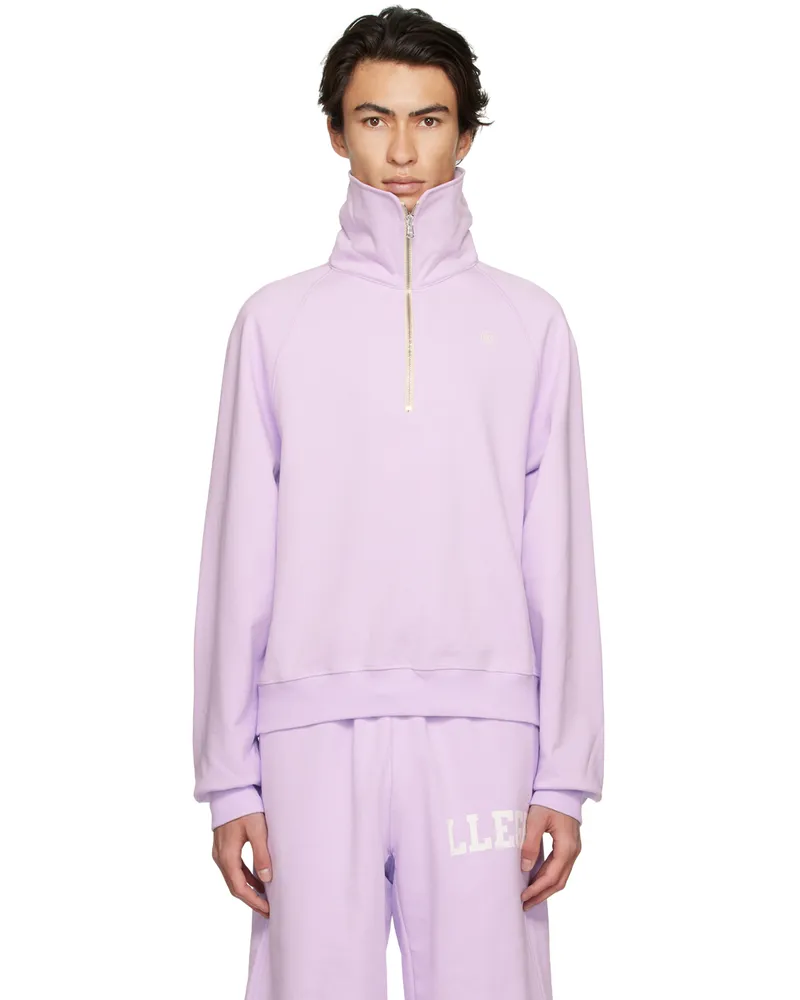 RECTO SSENSE Exclusive Purple Half-Zip Sweatshirt Lv