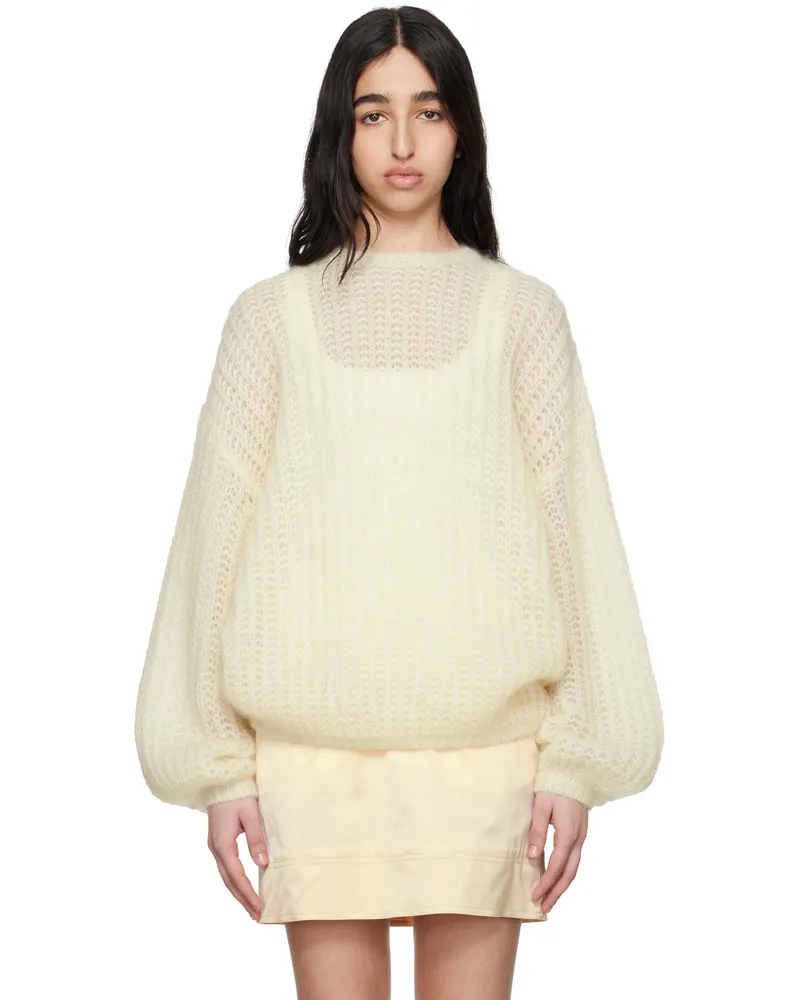 Totême Off-White Puffed Knit Sweater Off