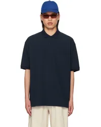 nanamica Navy Press-Stud Polo N