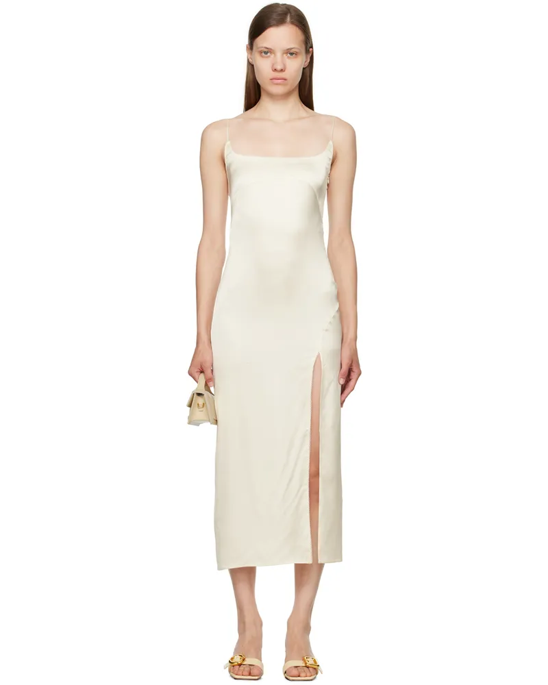 Jacquemus Off-White La Casa 'La robe Notte' Midi Dress 110