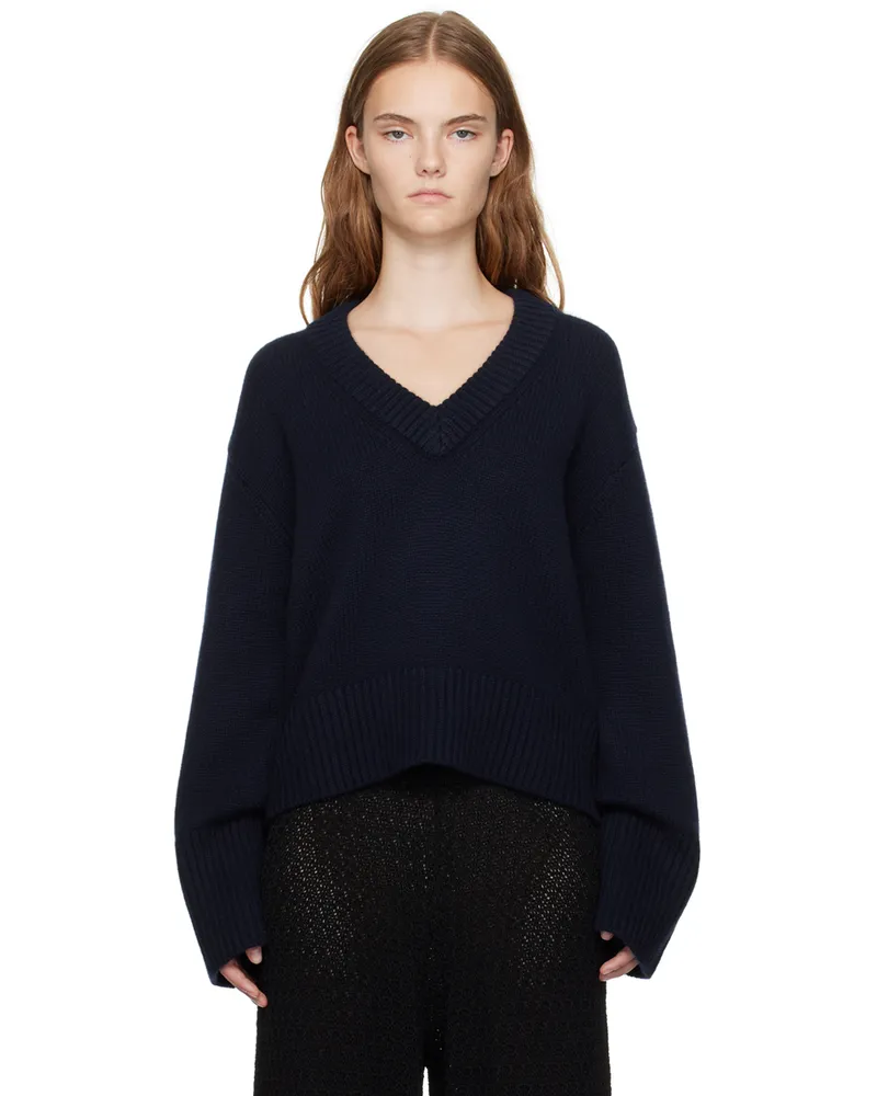 Lisa Yang Navy Aletta Sweater Na