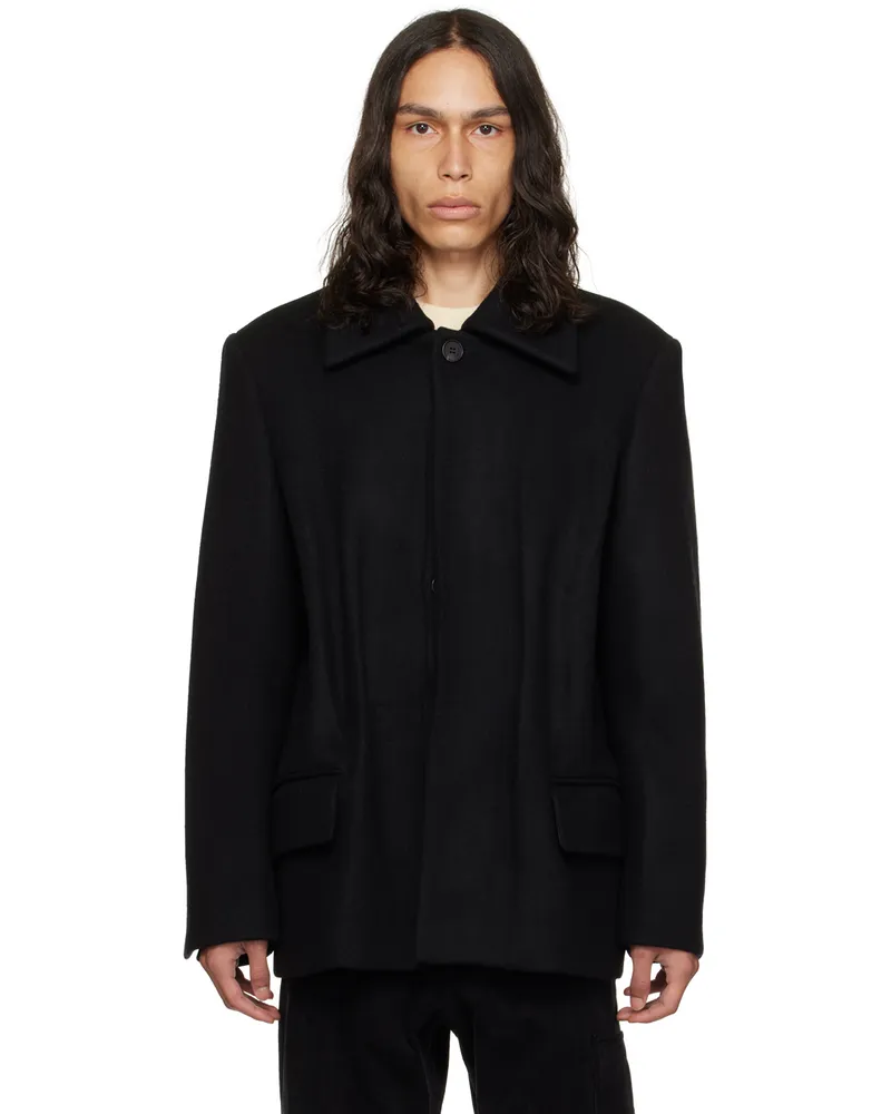 WE 11 DONE Black Vented Jacket Black