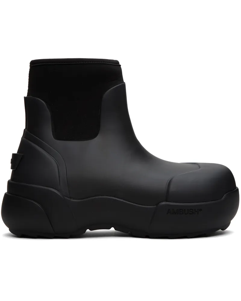 AMBUSH Black Rubber Boots Black