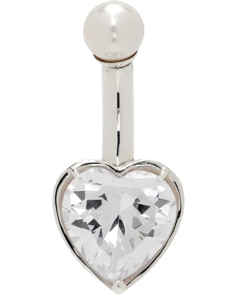AMBUSH Silver Iced Earring Silver